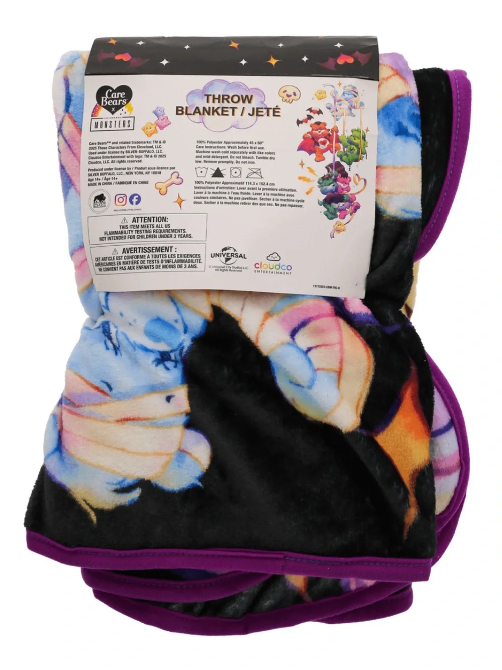Care Bears & Universal Monsters Blanket